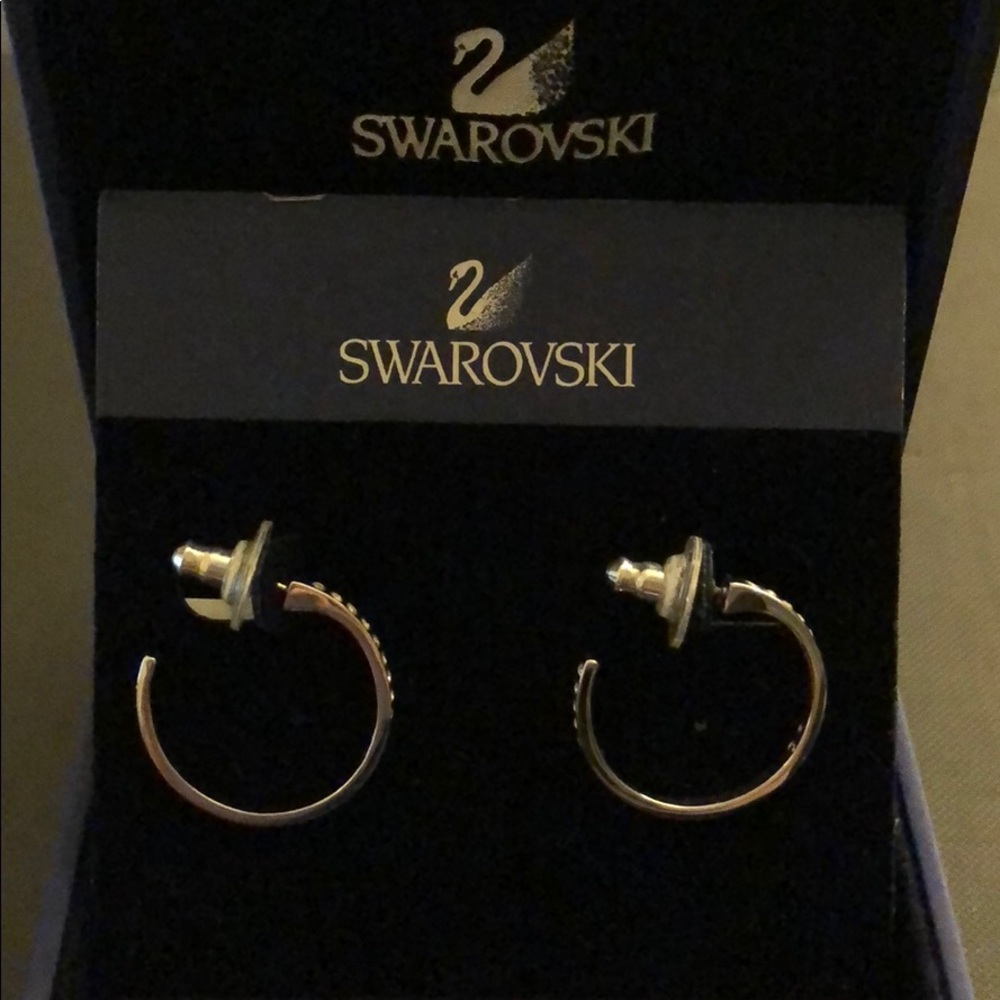 NWT! Swarovski New Round Earrings